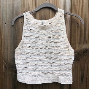 Lace crop top tank - urban outfitters - M